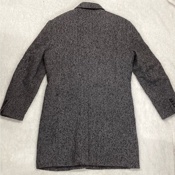 Men’s black and gray J.CREW Factory wool blend Thompson Car coat / size 40 - Picture 4 of 6